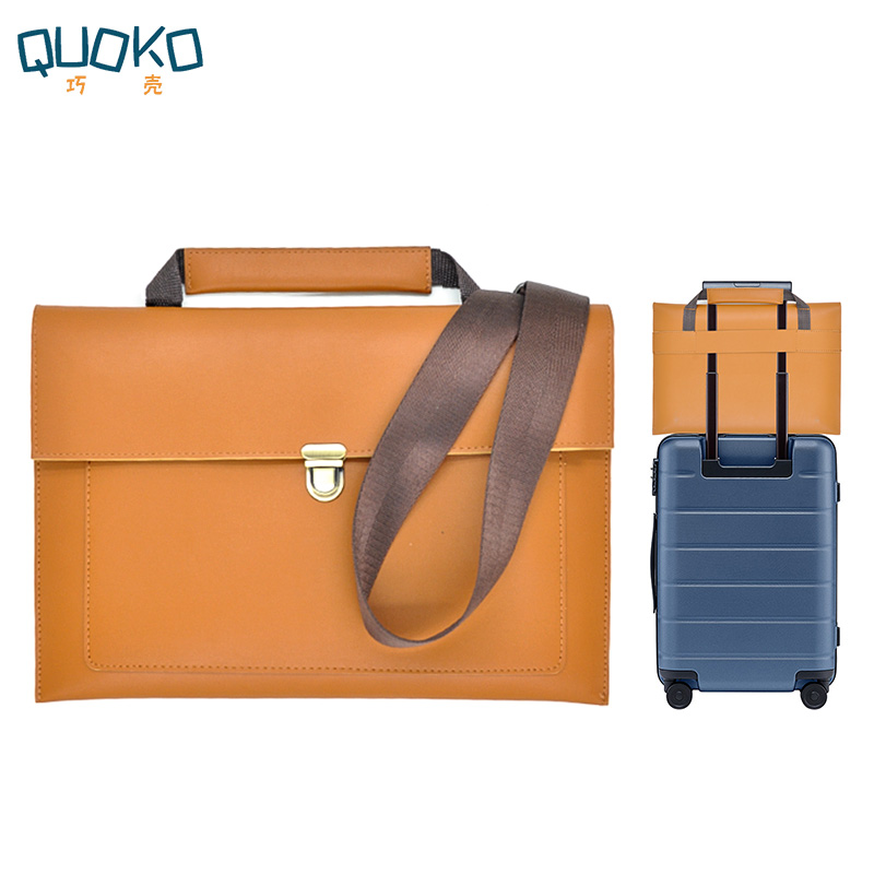 Laptop Accessories Organizer Bag - PU Leather women Laptop Bag Notebook