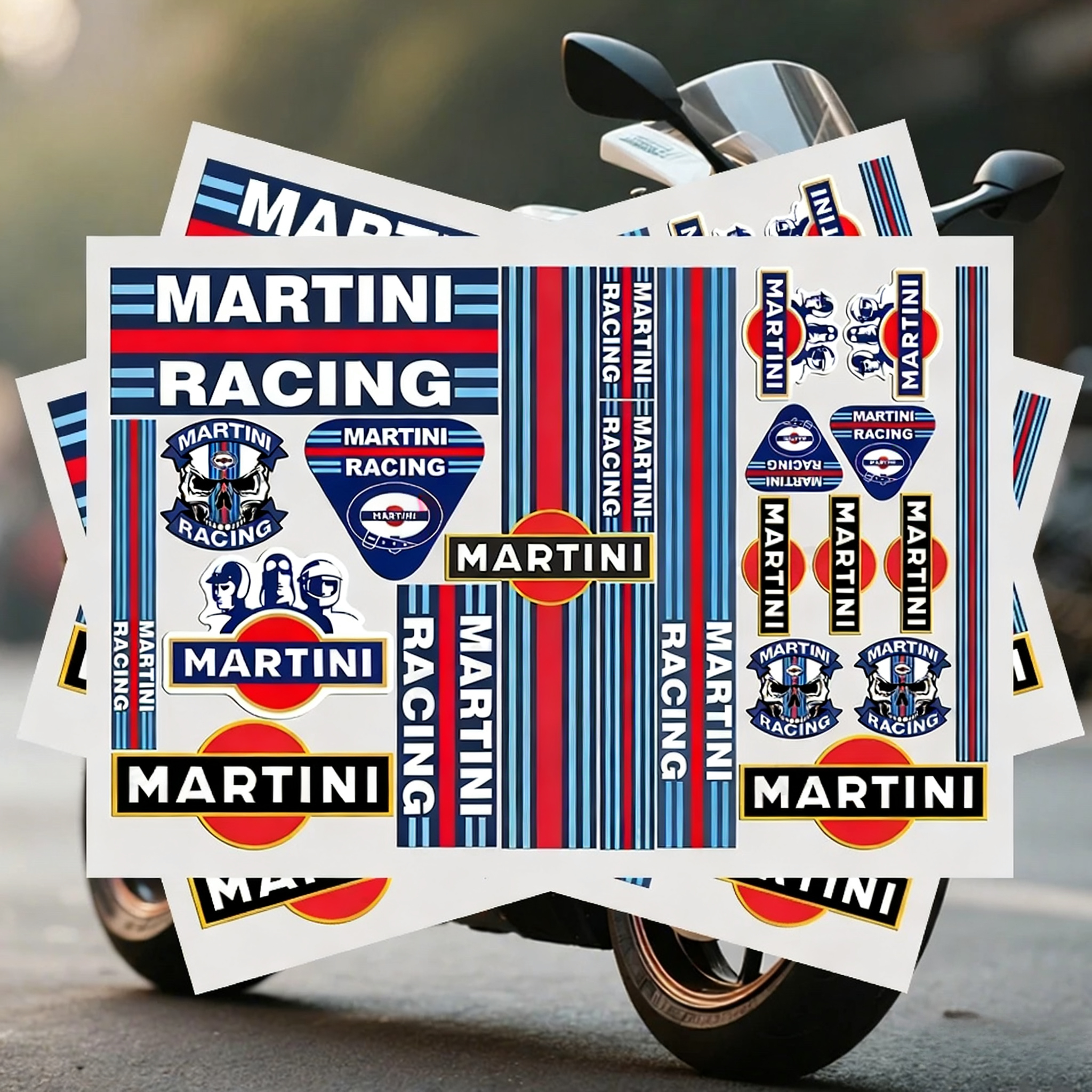 Laptop Accessories Brand - New For Martinis Racing Stickers Moto