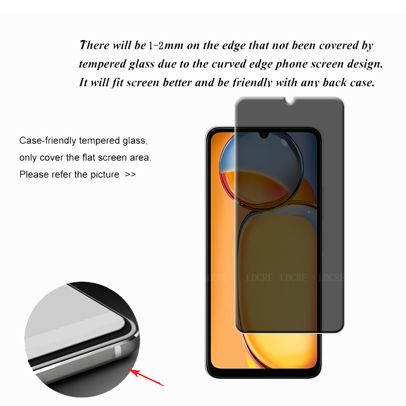 4Pcs For Xiaomi Redmi 13C Glas – Privacy Screen Filter Bewertung und Preis