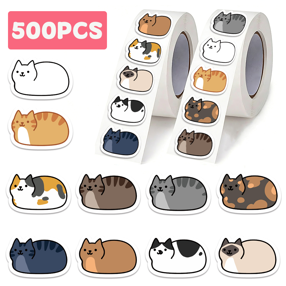 500pcs Cute Cat Sticker Cartoo – Laptop Accessories Aesthetic Bewertung und Preis