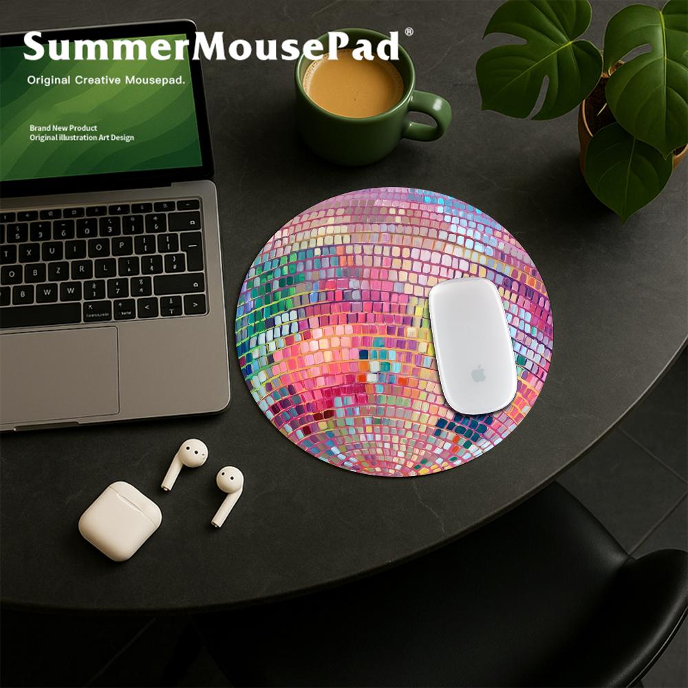 Rubber Round Pink Disco Ball M – Laptop Accessories Women Bewertung und Preis