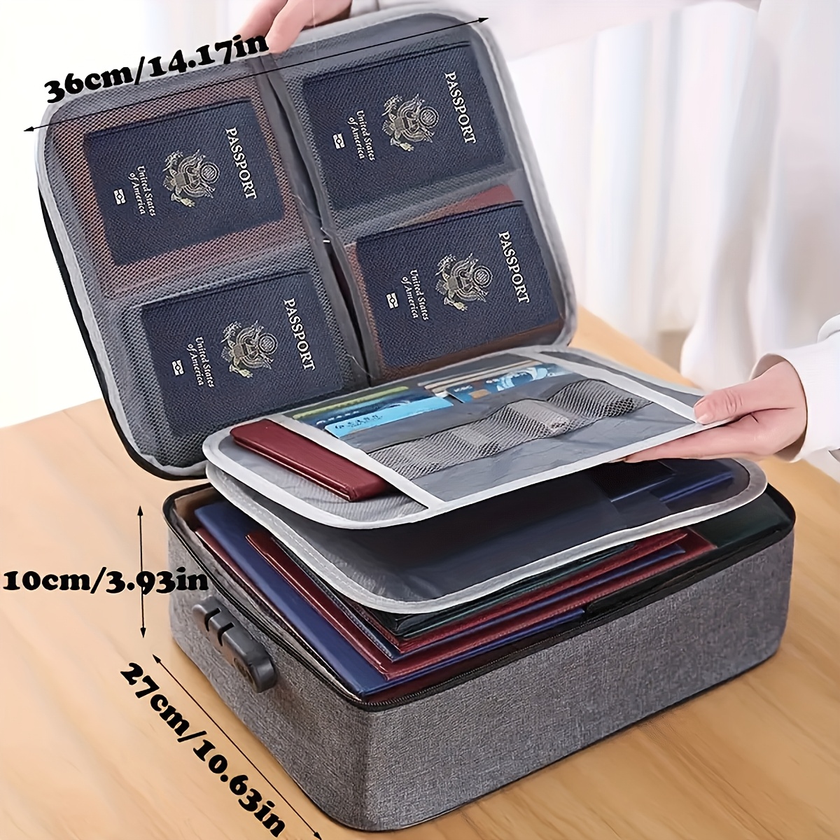 Lockable File Storage Bag,3-La – Laptop Accessories Organizer Bag Bewertung und Preis