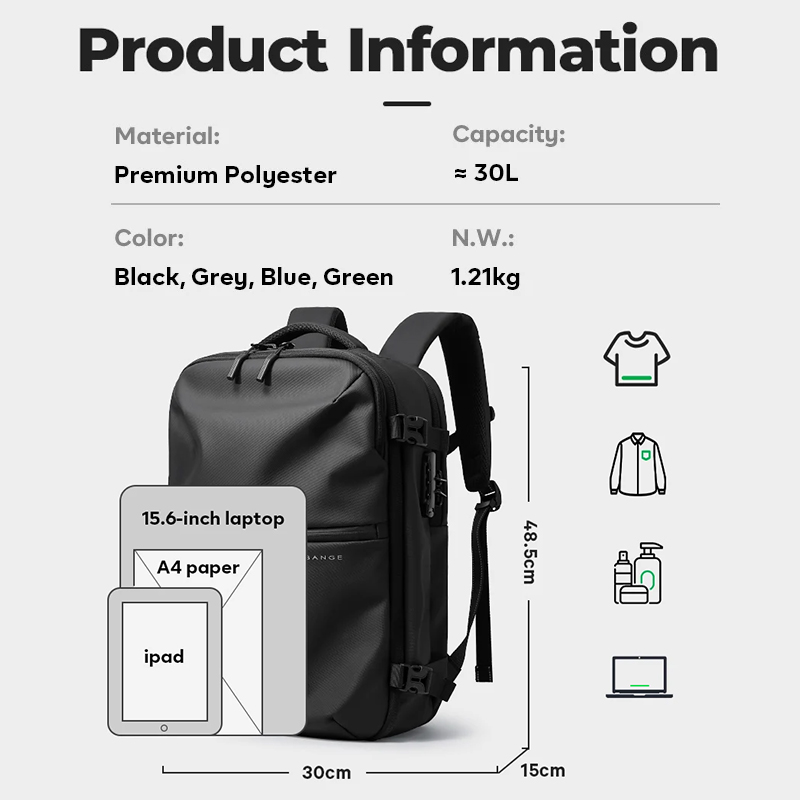 BANGE Anti-Theft Cabin Bag Wet – Laptop Accessories Women Bewertung und Preis