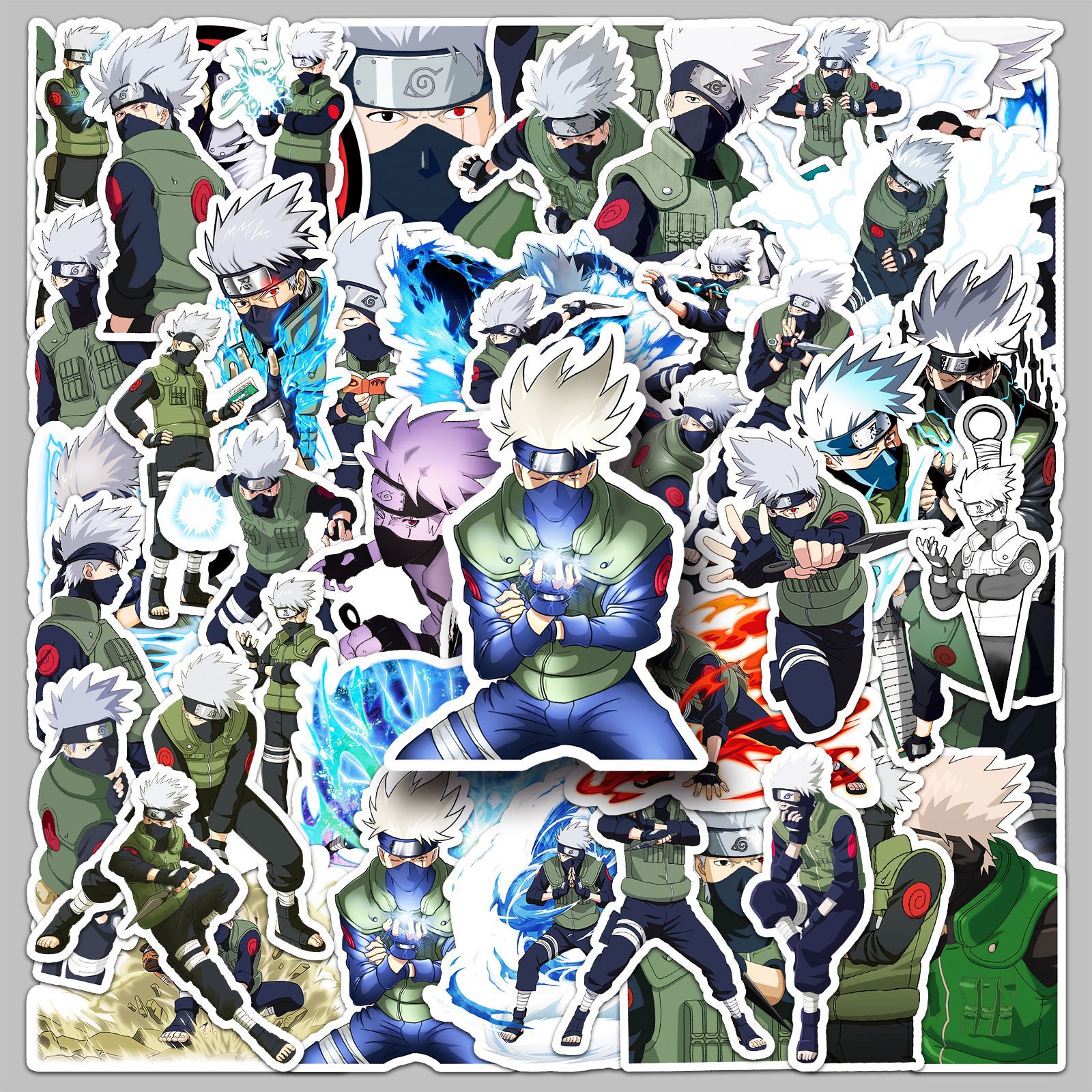 50pcs Anime Naruto Hatake Kaka – Laptop Accessories Aesthetic Bewertung und Preis