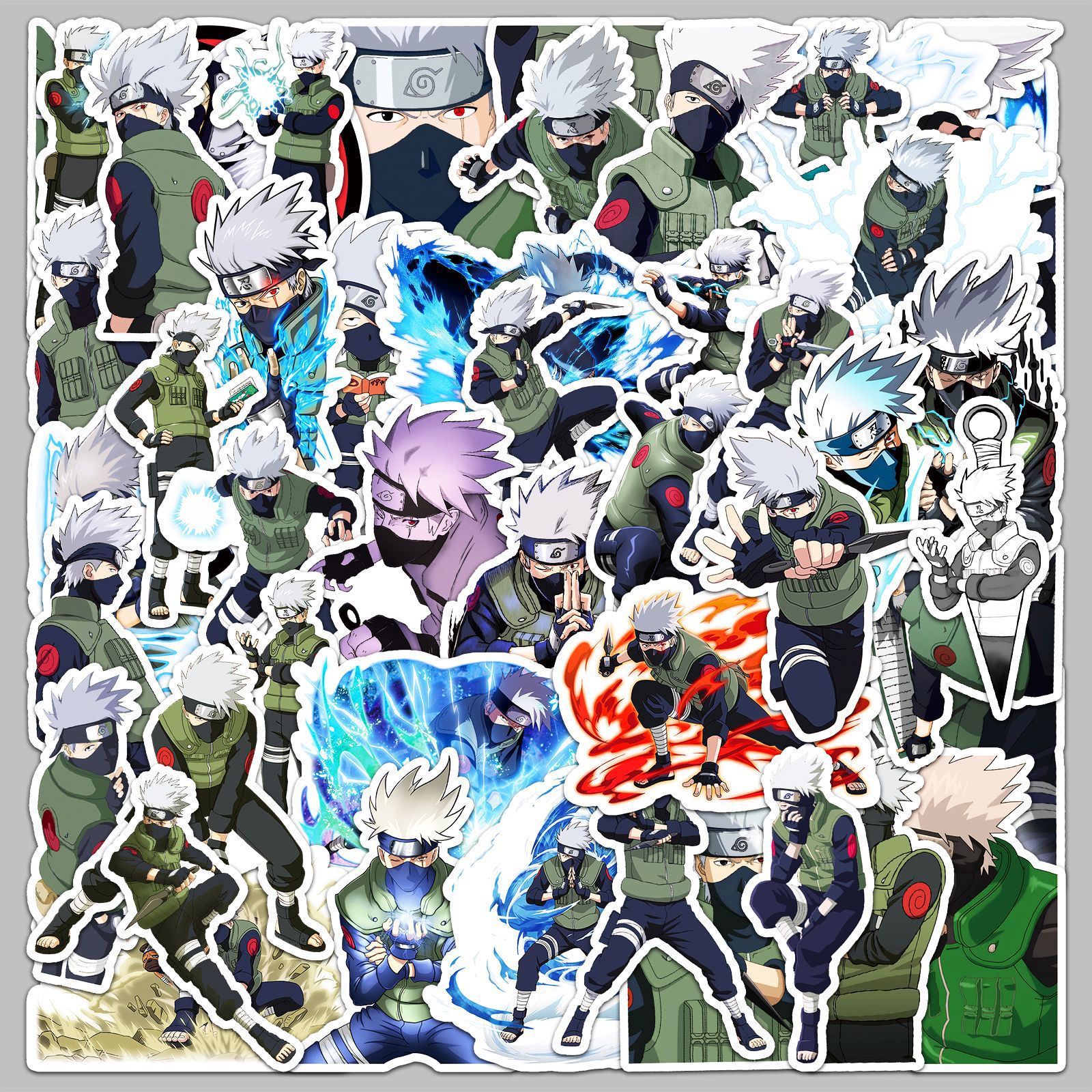 50pcs Anime Naruto Hatake Kaka – Laptop Accessories Aesthetic Bewertung und Preis