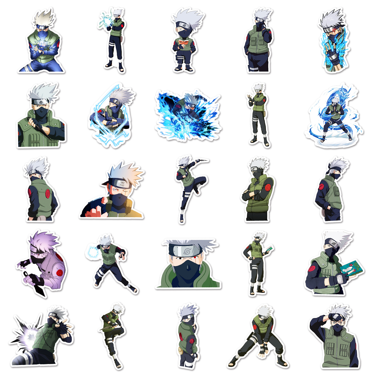 50pcs Anime Naruto Hatake Kaka – Laptop Accessories Aesthetic Bewertung und Preis