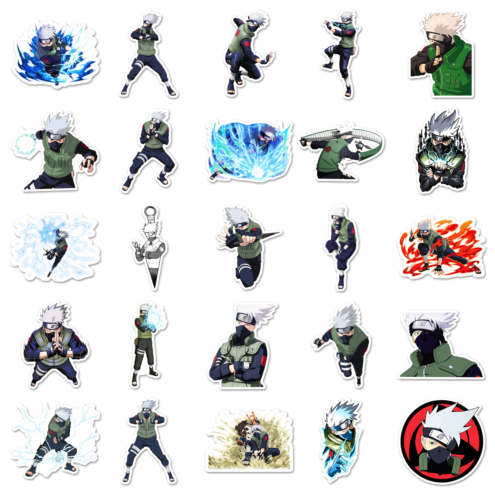50pcs Anime Naruto Hatake Kaka – Laptop Accessories Aesthetic Bewertung und Preis
