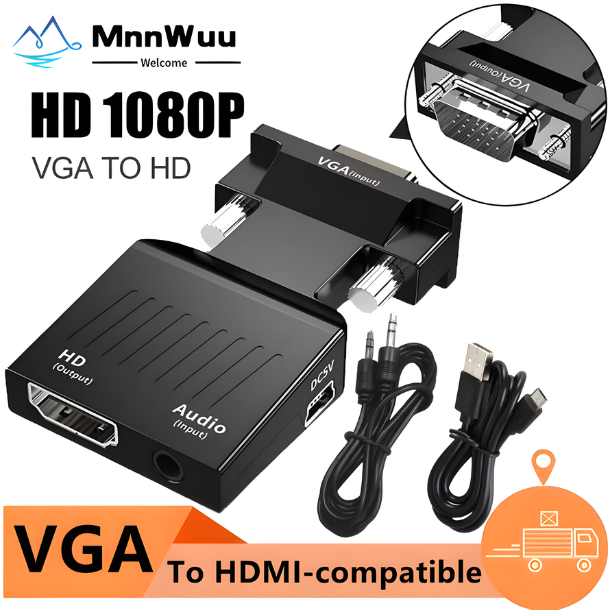 VGA to HDMI-compatible Convert – Hdmi Vga Adapter Bewertung und Preis