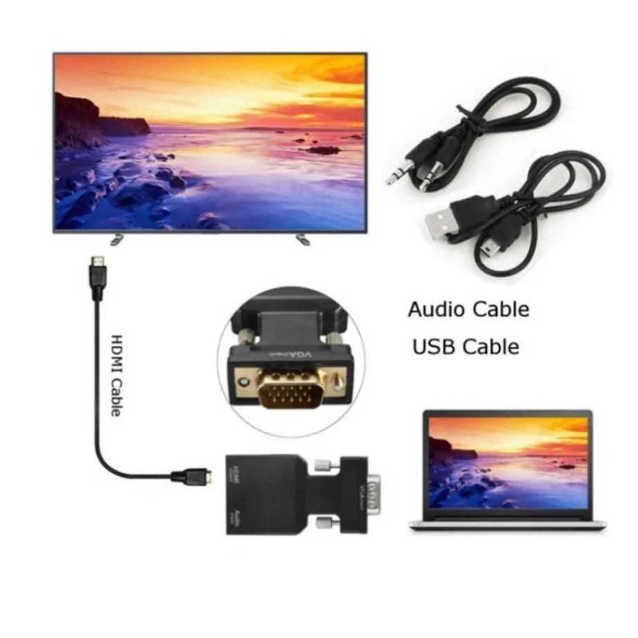 YIGETOHDE VGA to HDMI Converte – Hdmi Vga Adapter Bewertung und Preis