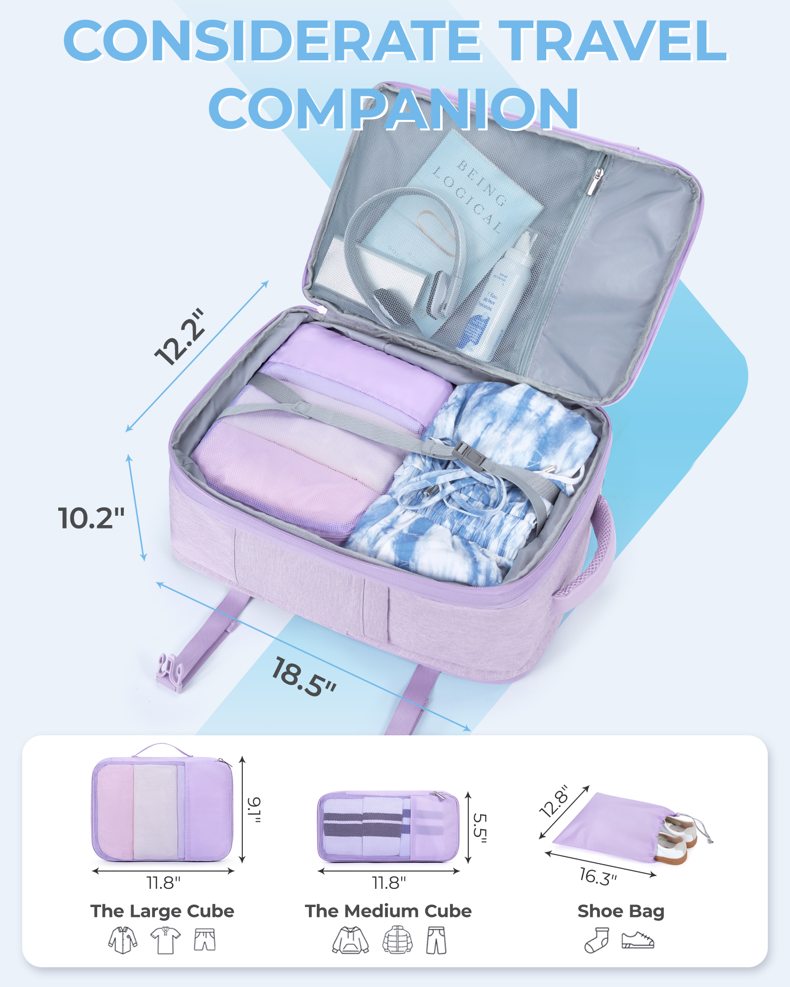 BAGSMART 4PCS Travel Backpack  – Laptop Accessories Women Bewertung und Preis