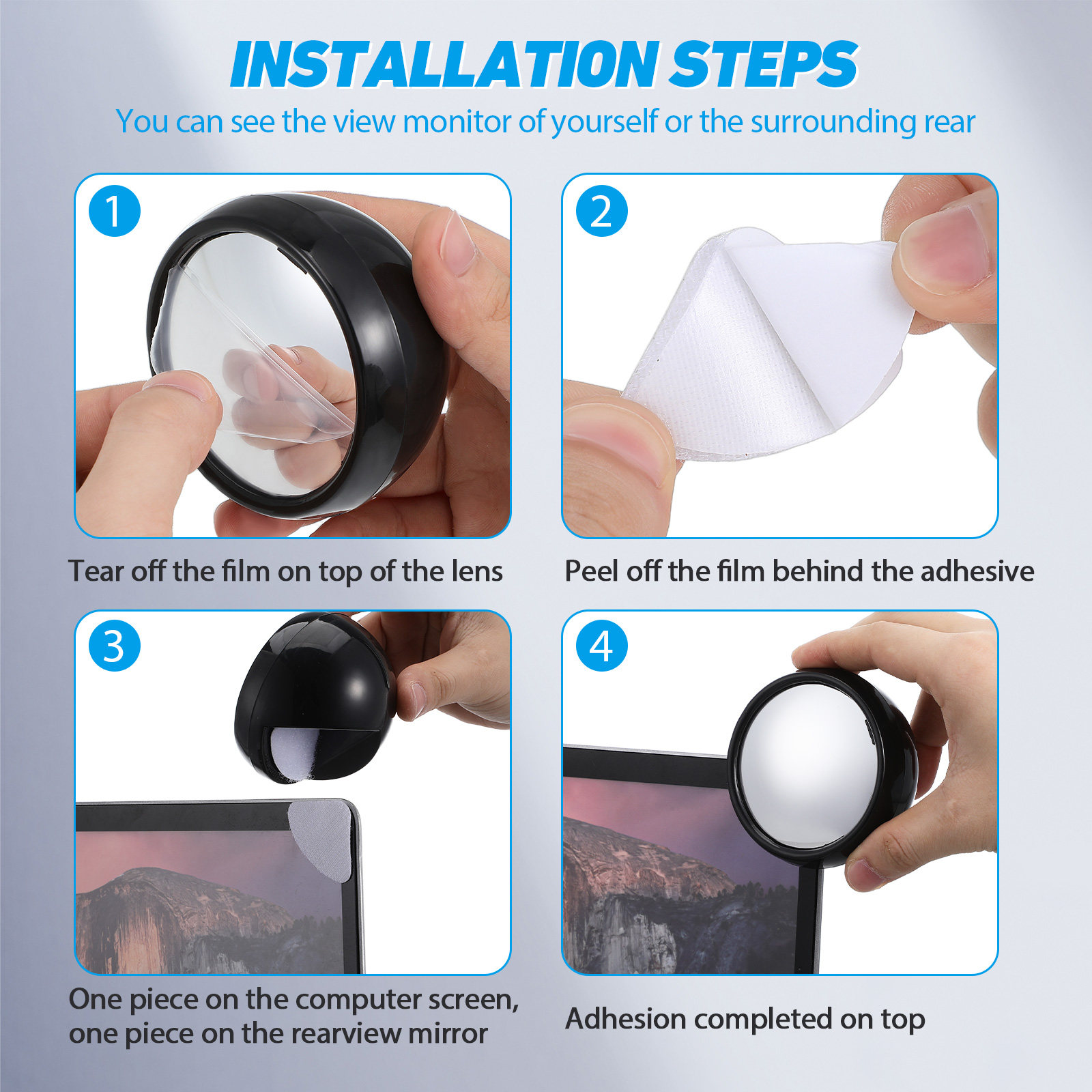 3Pcs Computer Rear View Mirror – Laptop Accessories Officeworks Bewertung und Preis