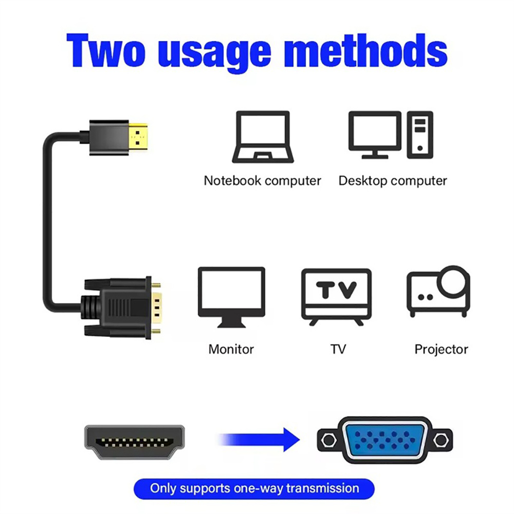 1.8M hdmi to VGA Cable 1080P H – Hdmi Vga Adapter Bewertung und Preis