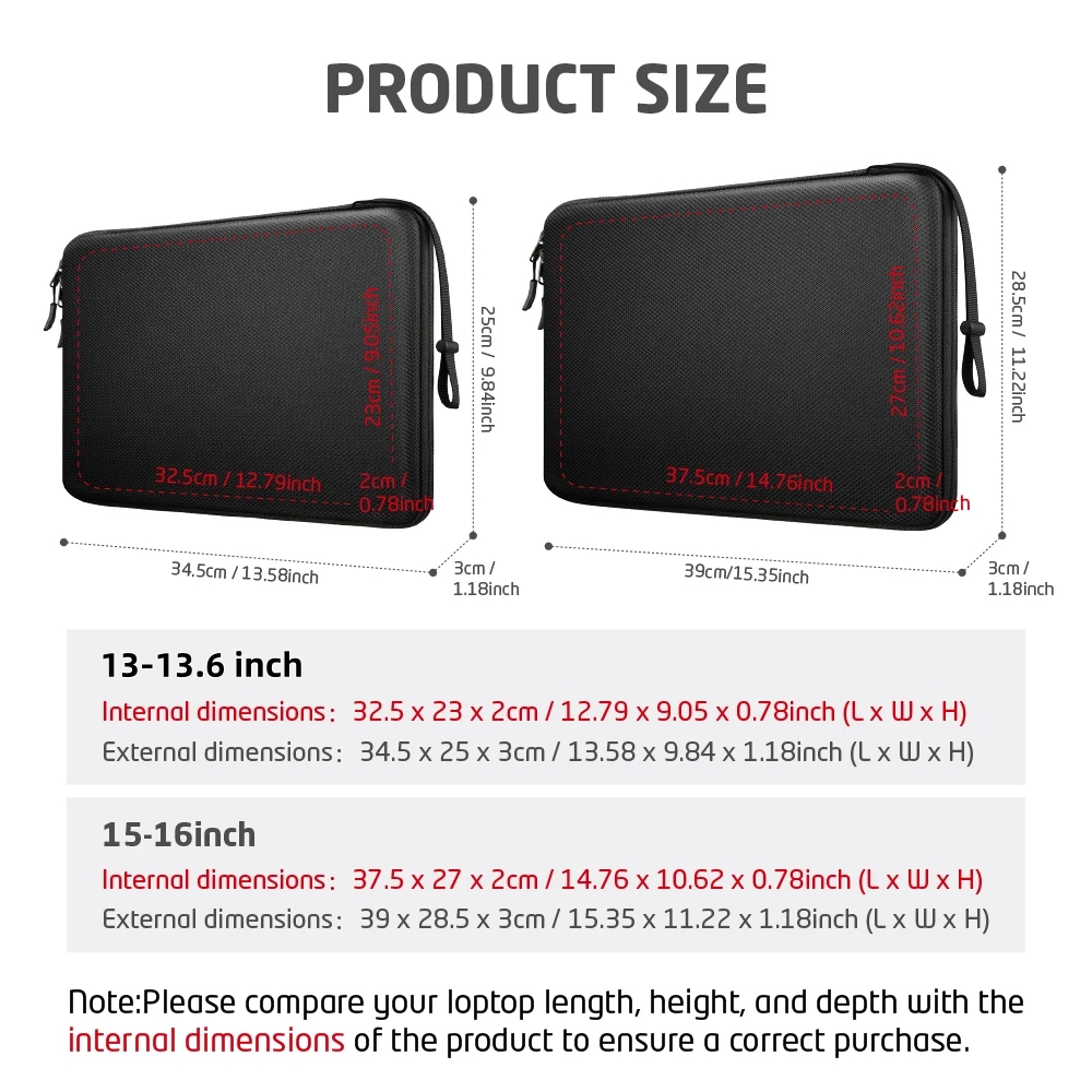 13 13.6 15 16 Laptop Sleeve Ca – Laptop Accessories Organizer Bag Bewertung und Preis