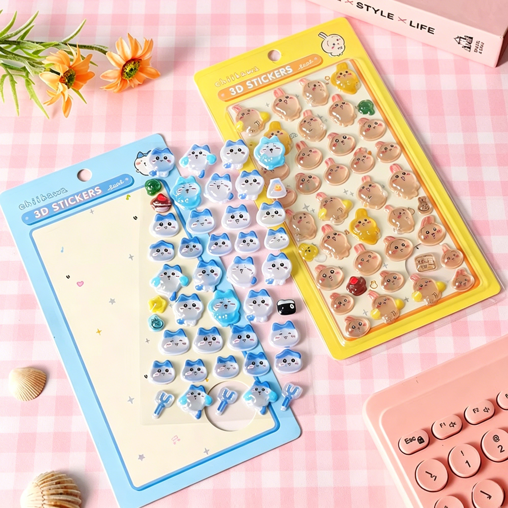 Chiikawa 3D Cute Relief Sticke – Laptop Accessories Aesthetic Bewertung und Preis