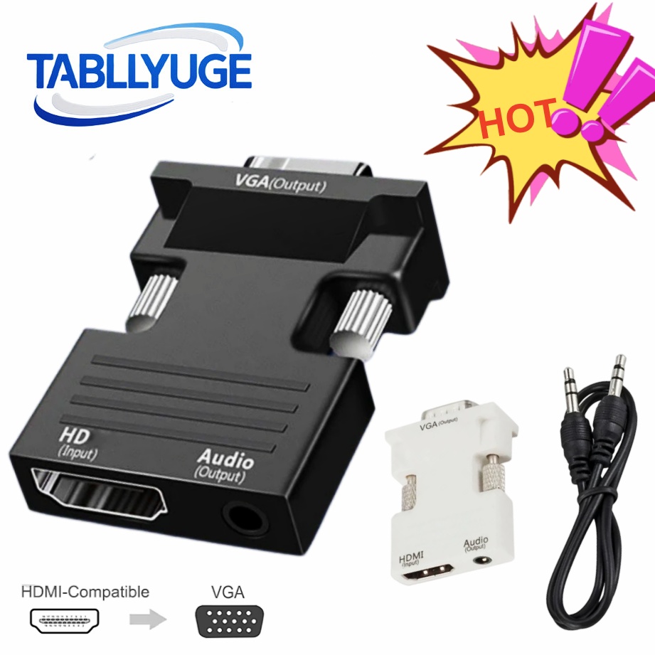 HDMI-compatible to VGA  Adapte – Hdmi Vga Adapter Bewertung und Preis