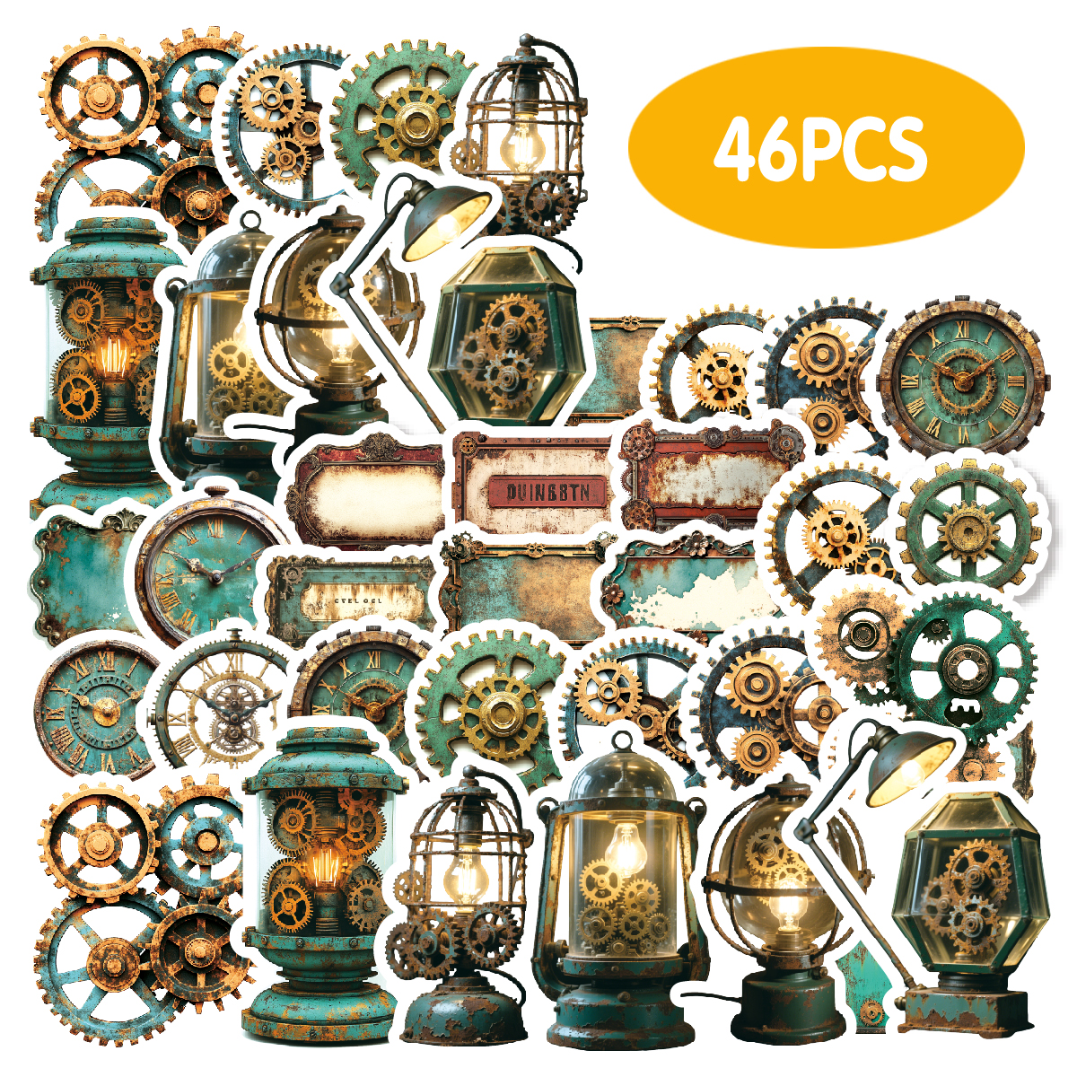 46pcs Gear Heavy Metal Sticker – Laptop Unique Accessories Bewertung und Preis