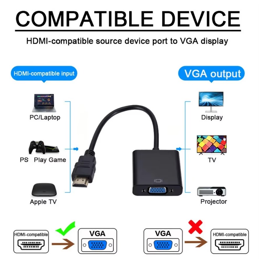 1080P HDMI-compatible to VGA A – Hdmi Vga Adapter Bewertung und Preis