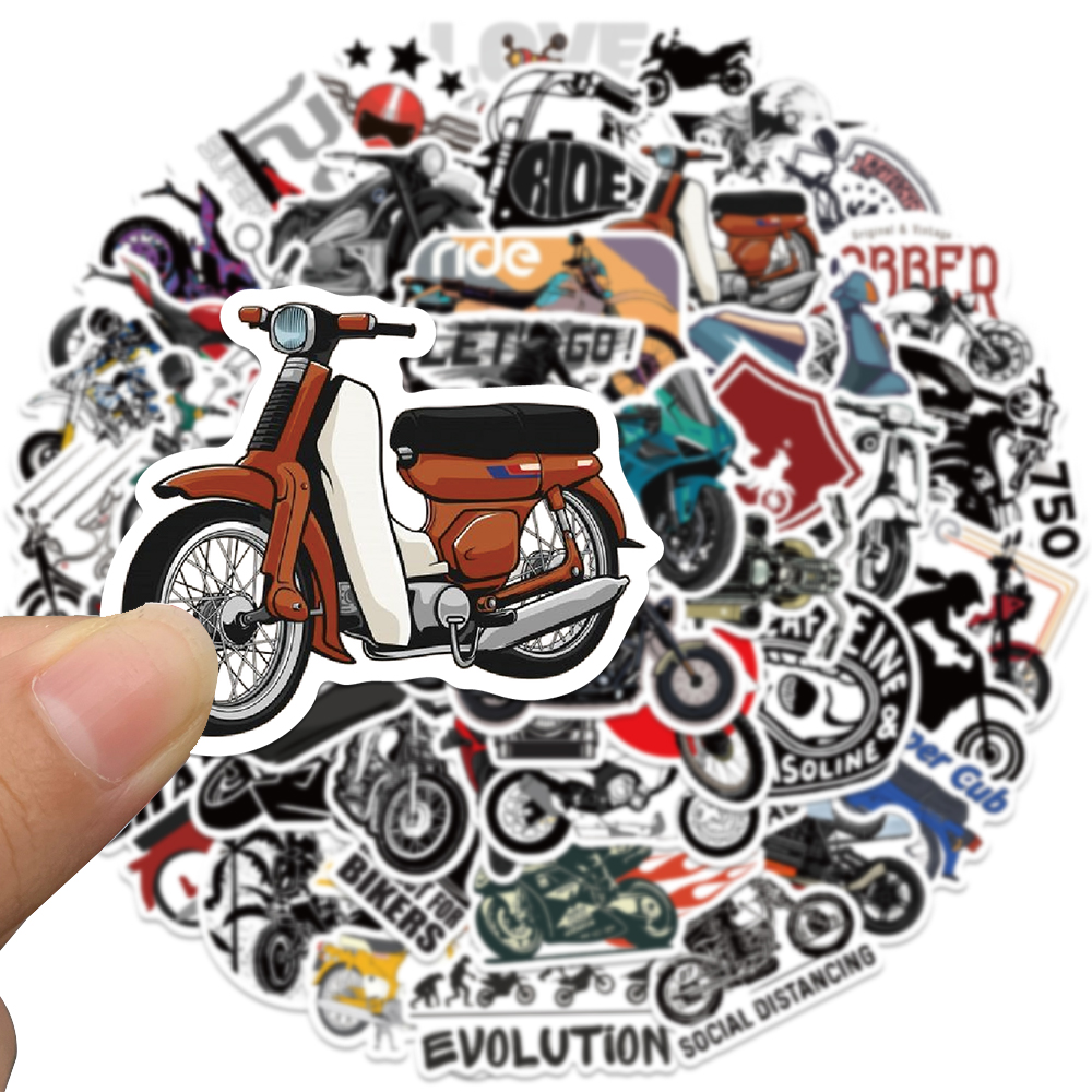 50pcs Retro Motorcycle Sticker – Laptop Accessories Aesthetic Bewertung und Preis