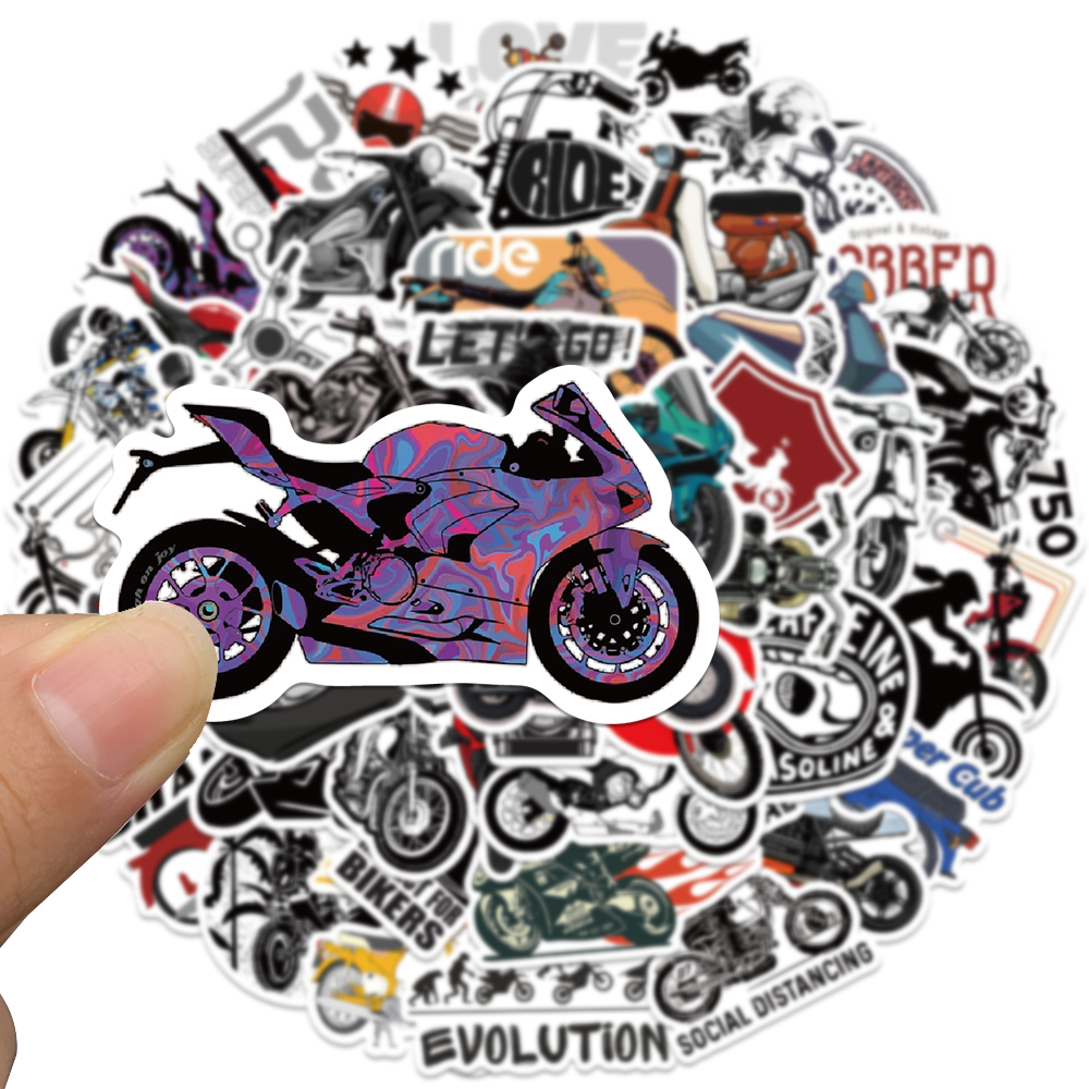 50pcs Retro Motorcycle Sticker – Laptop Accessories Aesthetic Bewertung und Preis