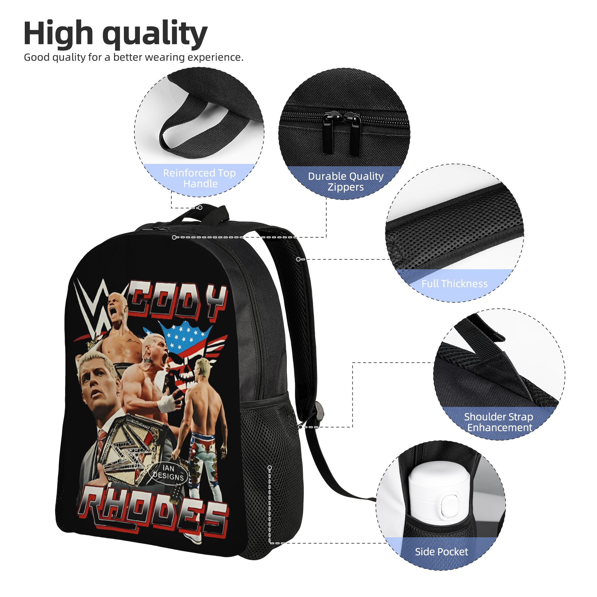 Cody Rhodes Vintage Cool Backp – Laptop Accessories Women Bewertung und Preis