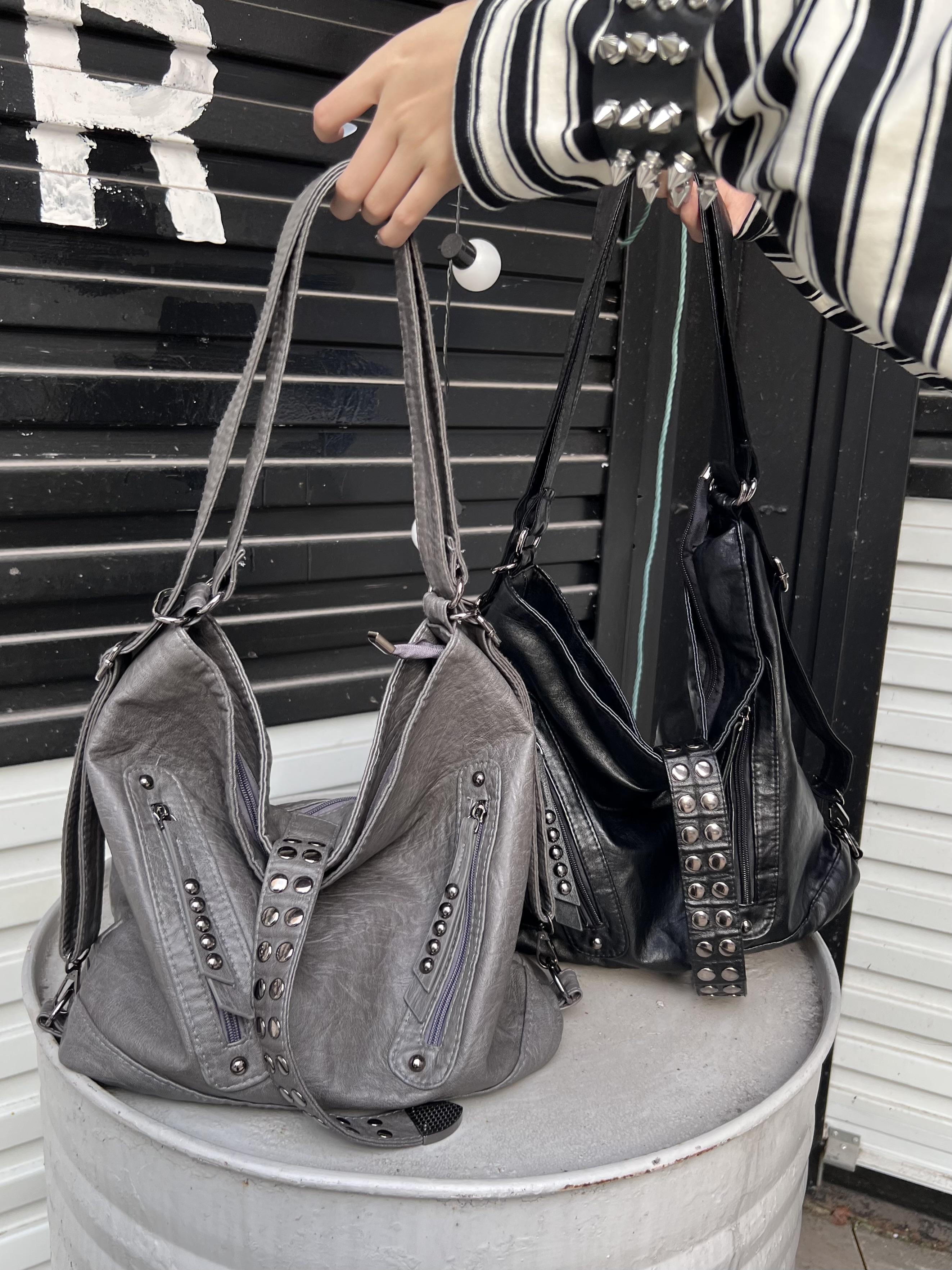 Retro Rivet Spice Girl Handbag – Laptop Accessories Women Bewertung und Preis